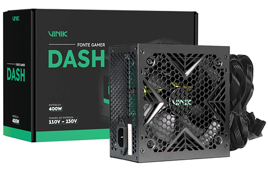 Fonte Vinik Gamer Dash 500W, RGB, VFG500WPR